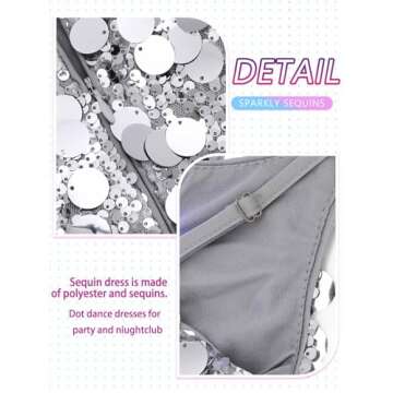 Stylish Aukmla Women Sequin Mini Dress for Parties