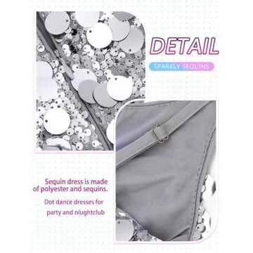 Stylish Aukmla Women Sequin Mini Dress for Parties