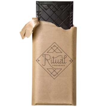 Ritual Dark Chocolate Bar, One Hundred 100% Cacao, Notes of Fruity, Earthy & Cocoa, 2.12 oz
