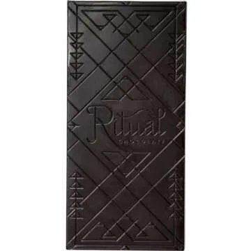 Ritual Dark Chocolate Bar, One Hundred 100% Cacao, Notes of Fruity, Earthy & Cocoa, 2.12 oz