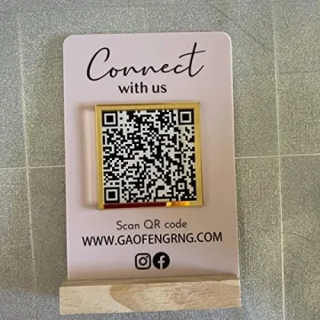 Custom QR Code Business Sign Stylish Personalized Display