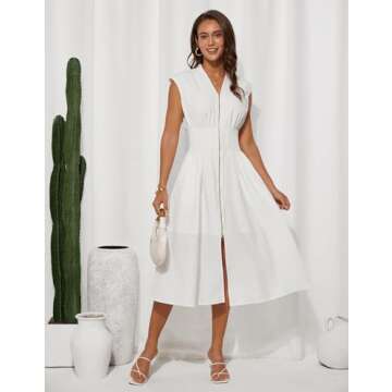 Stylish White Dress for Women - Summer 2025 Wedding Guest