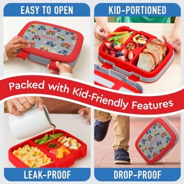 Bentgo Kids Prints Leak-Proof Bento Lunch Box for Ages 3-7