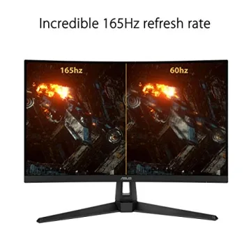 ASUS TUF 27" Curved Monitor - 1440P, 165Hz, HDR10