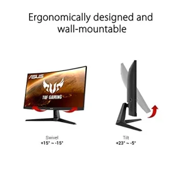 ASUS TUF 27" Curved Monitor - 1440P, 165Hz, HDR10