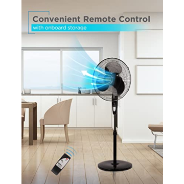 BLACK+DECKER 16 Inch Remote Control Stand Fan