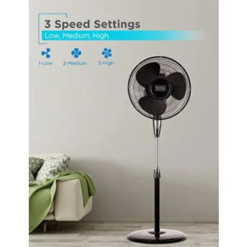 BLACK+DECKER 16 Inch Remote Control Stand Fan