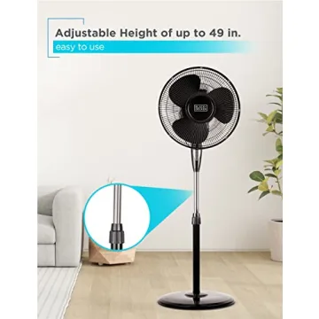BLACK+DECKER 16 Inch Remote Control Stand Fan