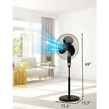 BLACK+DECKER 16 Inch Remote Control Stand Fan