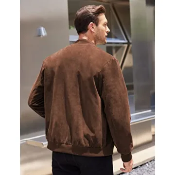 Stylish COOFANDY Men’s Varsity Bomber Jacket Lightweight Option