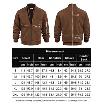 Stylish COOFANDY Men’s Varsity Bomber Jacket Lightweight Option