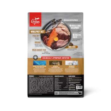 ORIJEN Puppy Dry Dog Food, Grain Free, Fresh Ingredients, 4.5lb