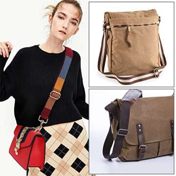 CooBigo 25 Pack 1 Inch Metal Adjustable Slide Buckles Tri-Glide Rectangle Adjuster Suspender Strap Slider for Purse Bag Hardware Making Supplies Backpack replacement Keeper(Mixed)