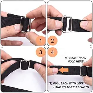 CooBigo 25 Pack 1 Inch Metal Adjustable Slide Buckles Tri-Glide Rectangle Adjuster Suspender Strap Slider for Purse Bag Hardware Making Supplies Backpack replacement Keeper(Mixed)