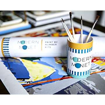 Modern Monet Kits Paint by Number for Adults | DIY 16x20 Modern Decor Eiffel Tower Color by Numbers Canvas for Adults & Teens | As Seen On Shark Tank & Oprah's Favorite Thing (Everything Eiffel)