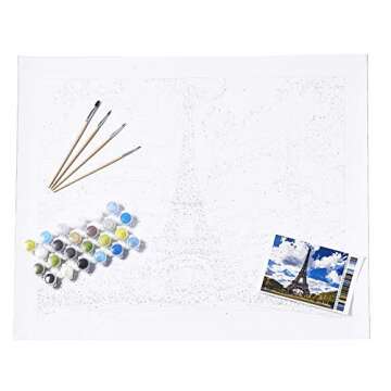 Modern Monet Kits Paint by Number for Adults | DIY 16x20 Modern Decor Eiffel Tower Color by Numbers Canvas for Adults & Teens | As Seen On Shark Tank & Oprah's Favorite Thing (Everything Eiffel)