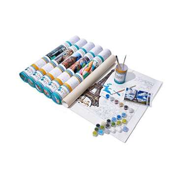 Modern Monet Kits Paint by Number for Adults | DIY 16x20 Modern Decor Eiffel Tower Color by Numbers Canvas for Adults & Teens | As Seen On Shark Tank & Oprah's Favorite Thing (Everything Eiffel)