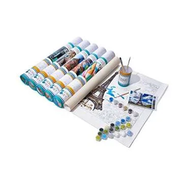 Modern Monet Kits Paint by Number for Adults | DIY 16x20 Modern Decor Eiffel Tower Color by Numbers Canvas for Adults & Teens | As Seen On Shark Tank & Oprah's Favorite Thing (Everything Eiffel)