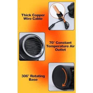 12V 150W Car Heater & Defroster for Quick Warmth