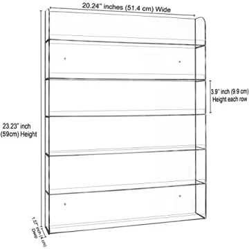 Stylish AMT Acrylic Nail Polish Rack Organizer for All