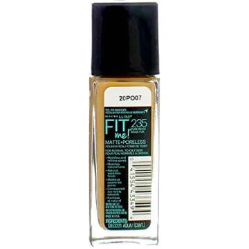 Maybelline New York Fit Me Matte Plus Pore Less Foundation Makeup, Pure Beige, 1 Fluid Ounce