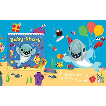 Baby Shark Finger Puppet Board Book for Kids 1-4 Years