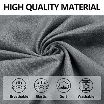 Dog Hat Hoodie, Winter Warm Dog Hat, No Flap Ear Wrap, for Anxiety Relief, Soothing, Grooming, Neck Warming Ear Muffs for Dogs (Grey, Small-9.5-14.1 inches)