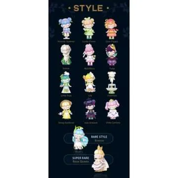 Rolife Nanci Blind Box-Secret Garden-Cute Action Figure-Kawaii Figures Blind Bags Creative Gift for Girls and Women(4PCS)