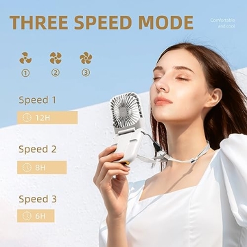 FADACHY Mini Handheld Fan - Rechargeable, Portable Power