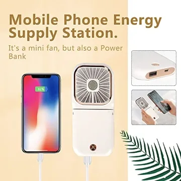 FADACHY Mini Handheld Fan - Rechargeable, Portable Power
