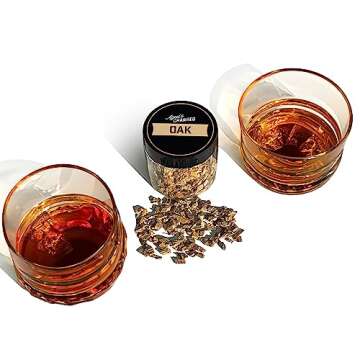 Smoking Wood Chips Cocktail Smoker (Variety 4-Pack) - Apple, Hickory, Oak, Cherry - Whiskey Smoker Chips - Perfect for Enhancing Drinks Bourbon Old Fashioned Infusion Set
