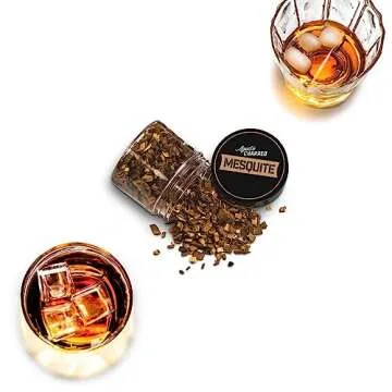 Smoking Wood Chips Cocktail Smoker (Variety 4-Pack) - Apple, Hickory, Oak, Cherry - Whiskey Smoker Chips - Perfect for Enhancing Drinks Bourbon Old Fashioned Infusion Set