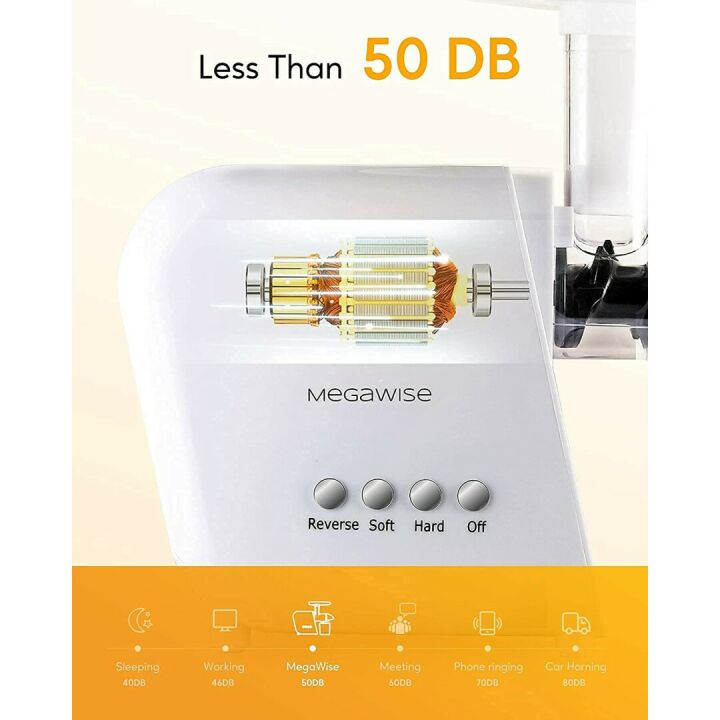 MegaWise Pro Juicer | High Juice Yield & Dual Speeds