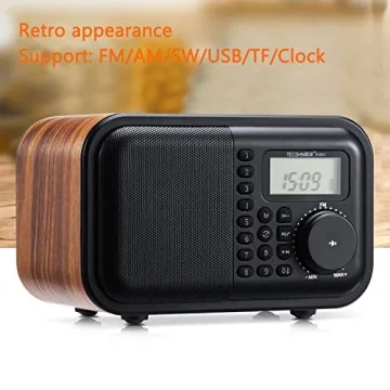 Retro Bluetooth Speaker with FM Radio and Alarm Clock