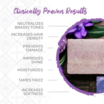 Viori Purple Conditioner Bar for Blonde Hair - Natural Toner