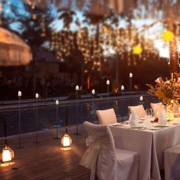 48” Tall Black Candelabra Centerpiece for 9 Arms Candlesticks, Metal Floor Candle Holders for Christmas Wedding Home Halloween Party Decoration