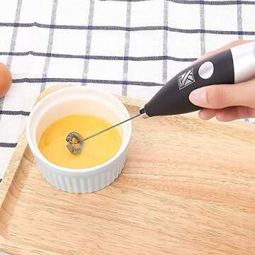 Powerful Handheld Milk Frother for Coffee Lovers