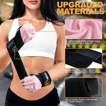 ThxToms Workout Gloves for Men and Women – Full Palm Protection and Support