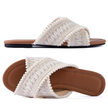 Stylish Mtzyoa Women's Flat Sandals for Summer Comfort