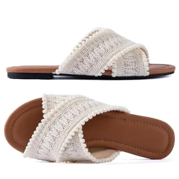 Stylish Mtzyoa Women's Flat Sandals for Summer Comfort