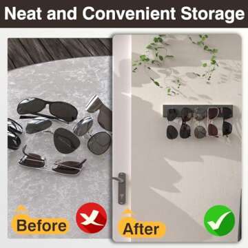 Durmmur Sunglass Organizer for Stylish Home Storage