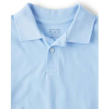 The Children's Place Boys Short Sleeve Pique Polo Shirt - Durable, Comfortable, & Stylish!