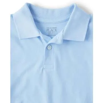 The Children's Place Boys Short Sleeve Pique Polo Shirt - Durable, Comfortable, & Stylish!