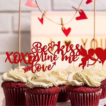 36 Pack Valentine's Day Cupcake Toppers for Celebrations