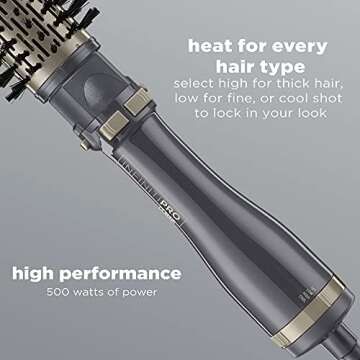 INFINITIPRO BY CONAIR Hot Air Styling Brush Set with 2-Inch and 1.5-Inch Bristles