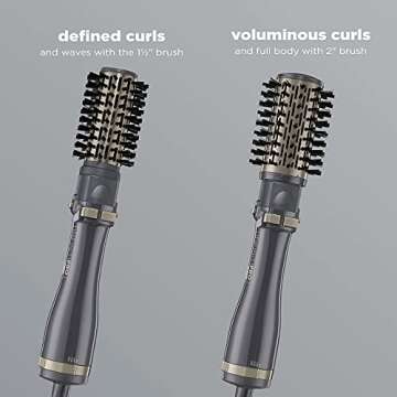 INFINITIPRO BY CONAIR Hot Air Styling Brush Set with 2-Inch and 1.5-Inch Bristles
