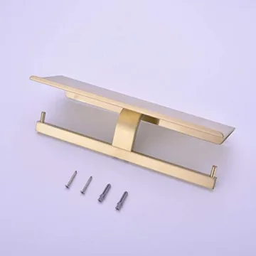 Stunning TRUSTMI Dual Roll Toilet Paper Holder with Phone Shelf