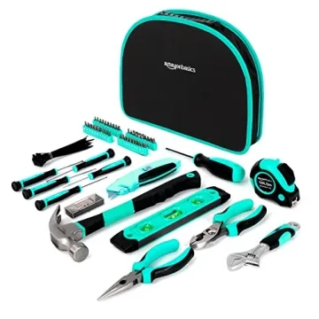 104-Piece Amazon Basics Tool Set with Pouch