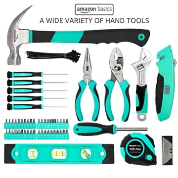 104-Piece Amazon Basics Tool Set with Pouch