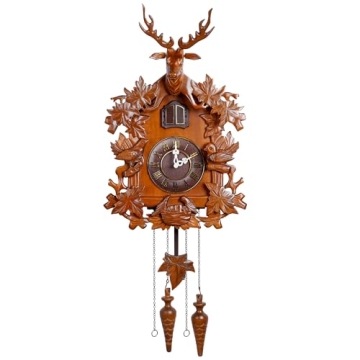 Kendal Large Handcrafted Wood Cuckoo Clock - A Timeless Masterpiece for Your Home